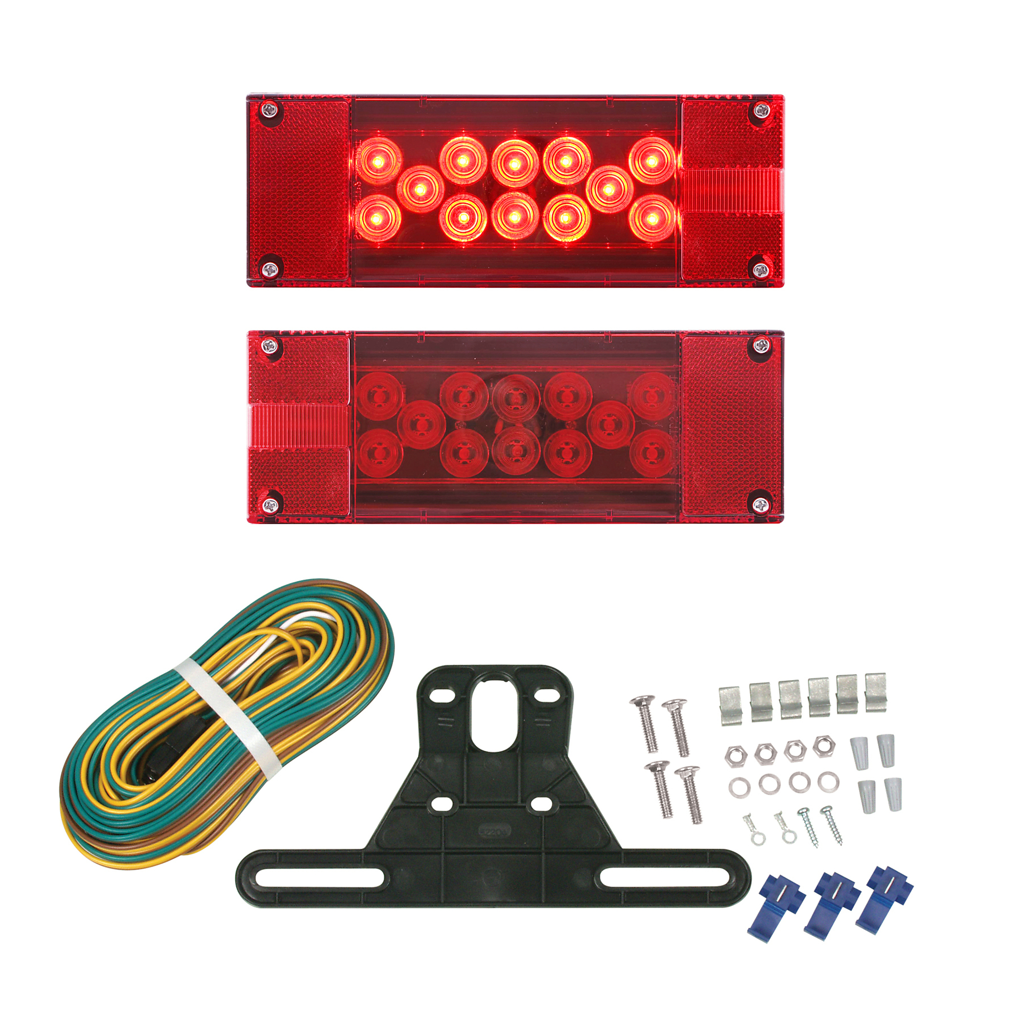 22-LED RED LOW PROFILE MARINE TAIL LIGHT KIT